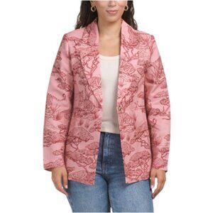 LAS SURENAS Linen Blend Safari Blazer